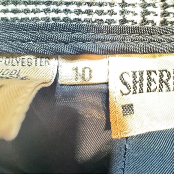 Vintage Sheridan Square Womens Midi Plaid Skirt Size 10 Black White Retro Y2K - Picture 3 of 13